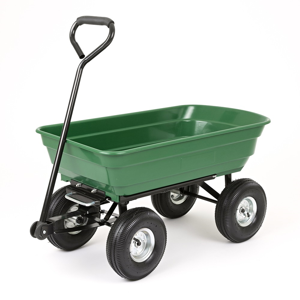 Garden Trolley Cart with Tipping Trailer Max Load 250kg - Garden Trolley Cart with Tipping Trailer Max Load 250kg